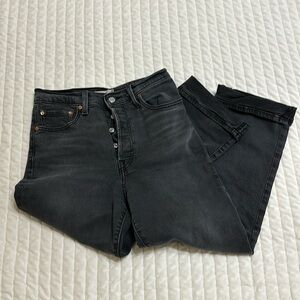 Levi’s Ribcage straight ankle black 28